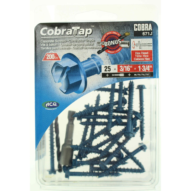 cobra-concrete-screws-hex-head-25-pack-4.5mm-x-45mm