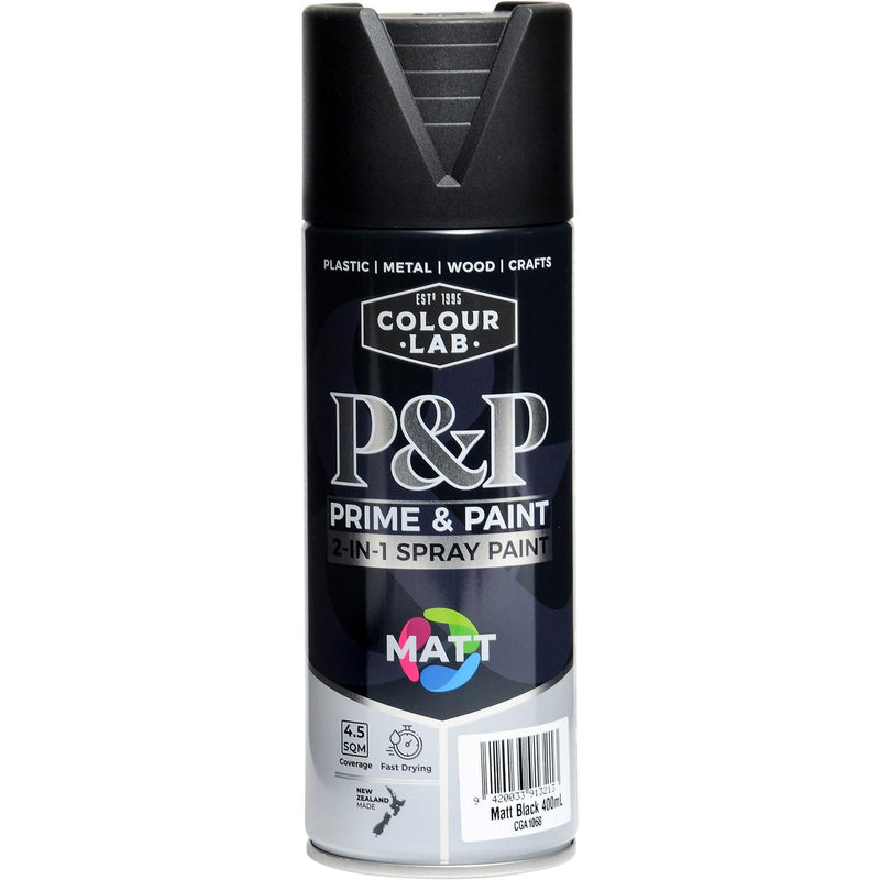colour-lab-prime-&-paint-aerosol-spray-paint-400ml-black