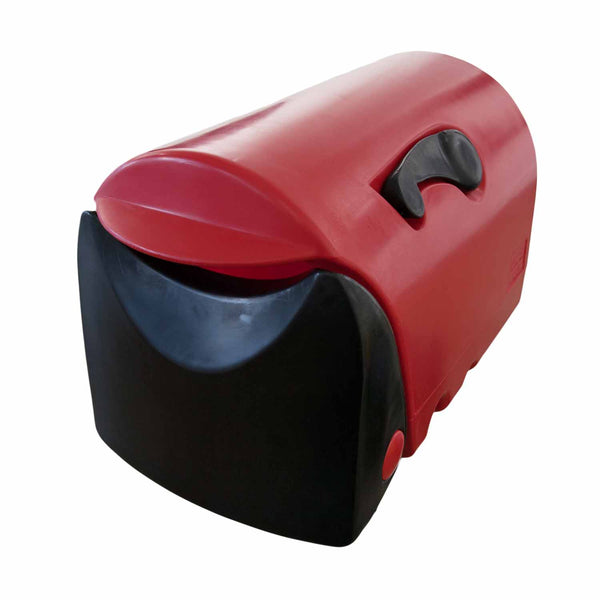 wilson-plastics-rural-plastic-letterbox-h:-330mm,-w:-310mm,-d:-530mm-red/black