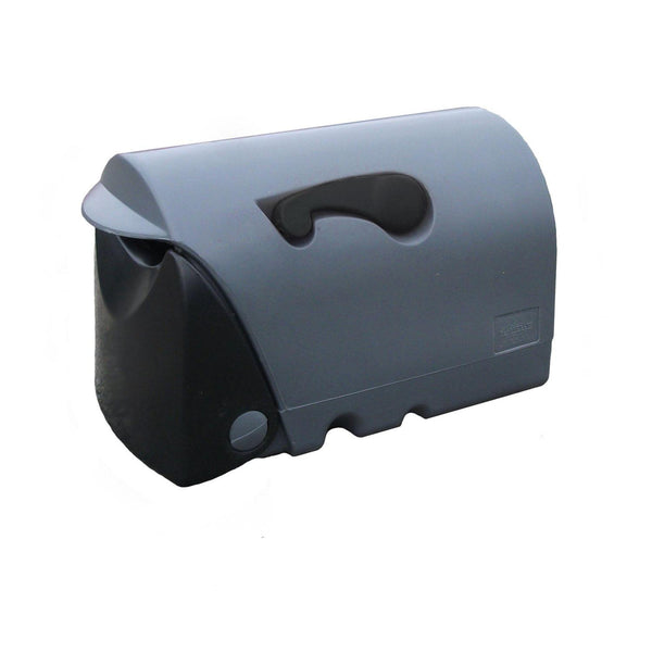 wilson-plastics-rural-plastic-letterbox-h:-330mm,-w:-310mm,-d:-530mm-grey/black