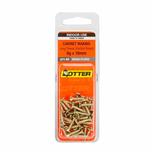 otter-cabinet-making-screws-6g-x-16mm-pack-of-40-brass-plated