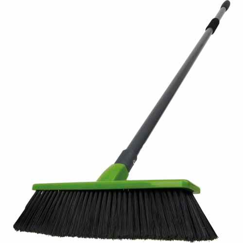 nouveau-indoor-broom-280mm-charcoal-and-green