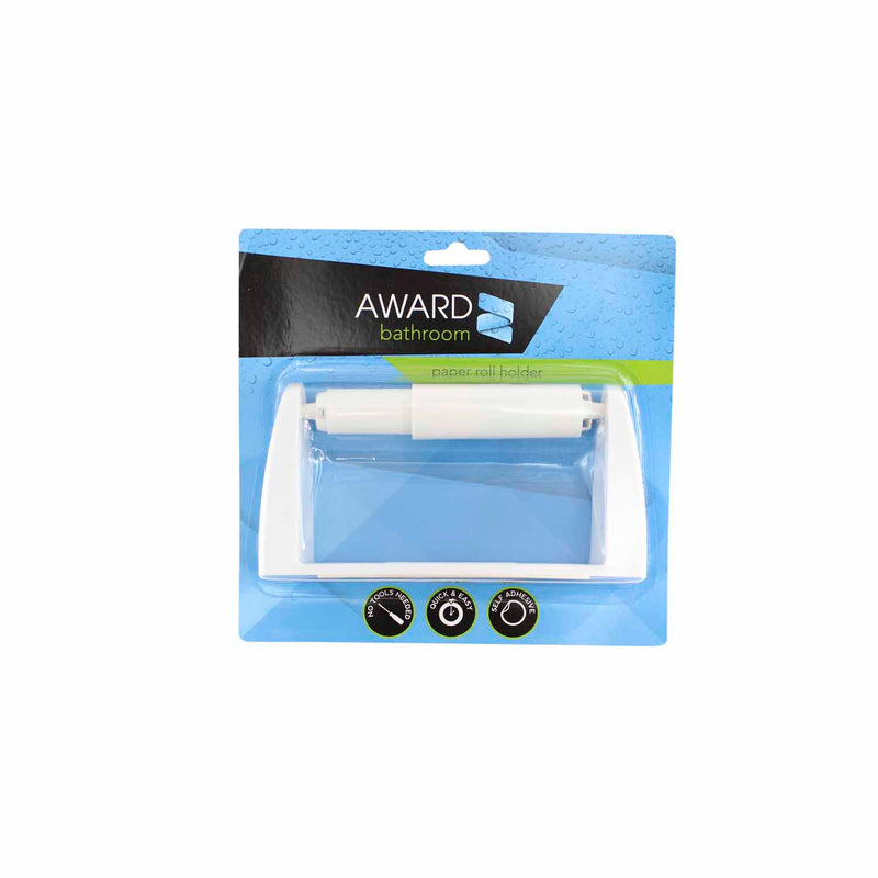 award-toilet-roll-holder-self-adhesive-white