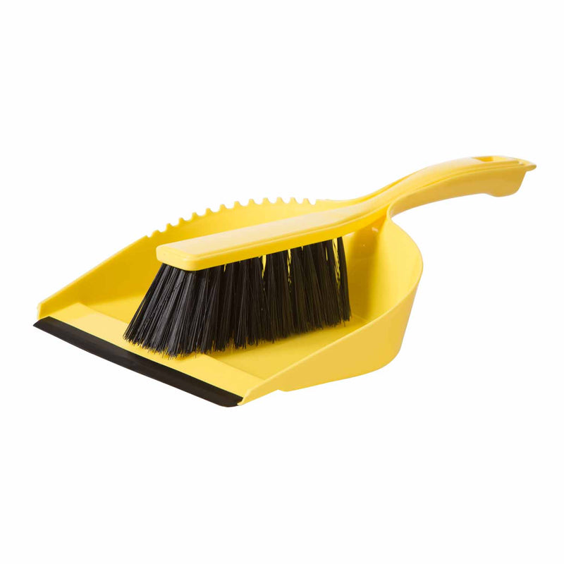 browns-dustpan-&-brush-set-rubber-blade-320mm-assorted-colours