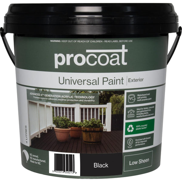 procoat-universal-exterior-paint-4-litre-black