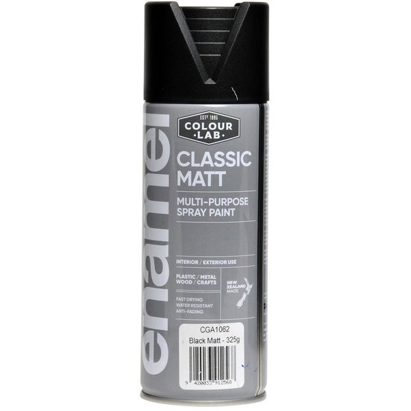 colour-lab-classic-spray-paint-325g-black-matt