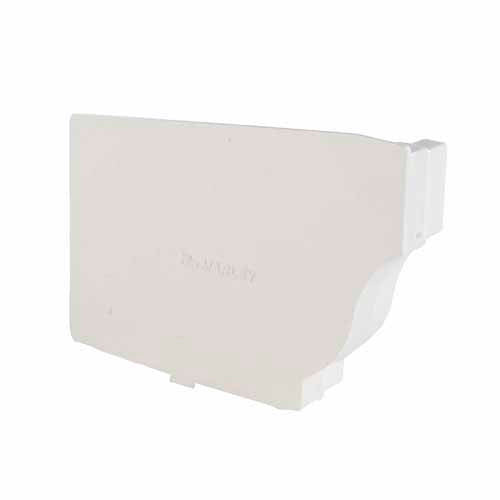 marley-classic-spouting-lh-stopend-h:-90mm,-w:-125mm,-d:-25mm-white