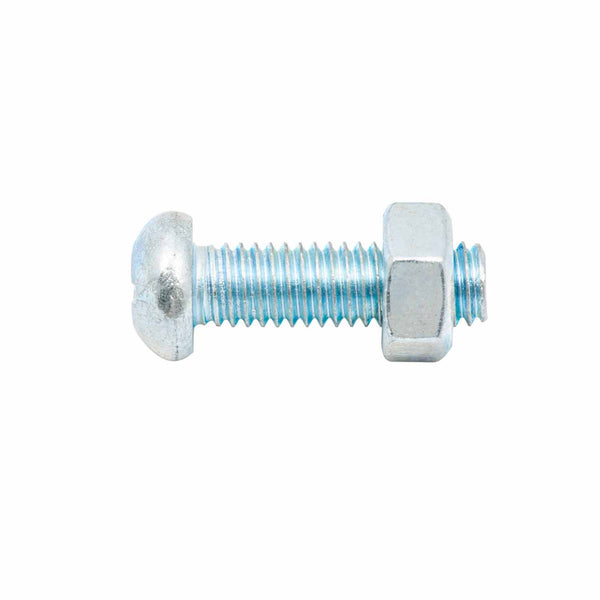 zenith-round-head-bolt-and-nut-6-x-20mm-zinc-plated