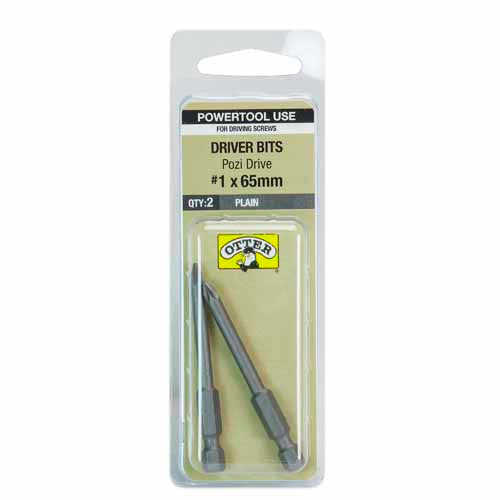 otter-pozi-drive-driver-bits-pz#1-x-65mm-pack-of-2