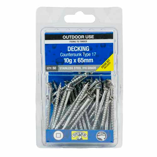 otter-decking-screws-10g-x-65mm-pack-of-50-stainless-steel