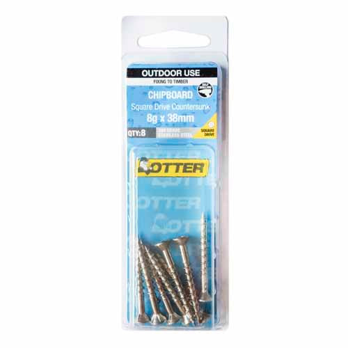 otter-chipboard-screws-8g-x-38mm-pack-of-8-stainless-steel-304