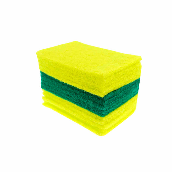 spick-n-span-scourers-15-pack-150x100mm-green-and-yellow