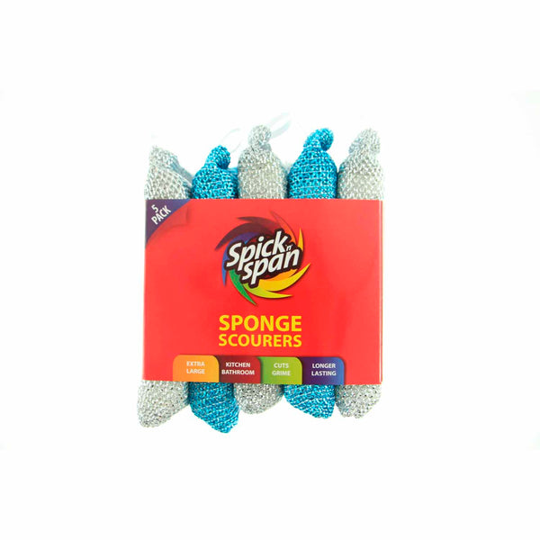spick-n-span-sponge-scourers-5-pack-150x90mm-silver-and-blue