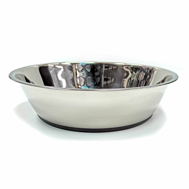 chic-pets-pet-bowl-with-rubber-base-stainless-steel
