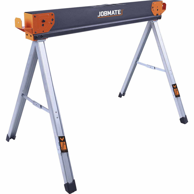 jobmate-metal-folding-saw-horse-h:-757mm,-w:-1055mm,-d:-593mm-black-&-orange