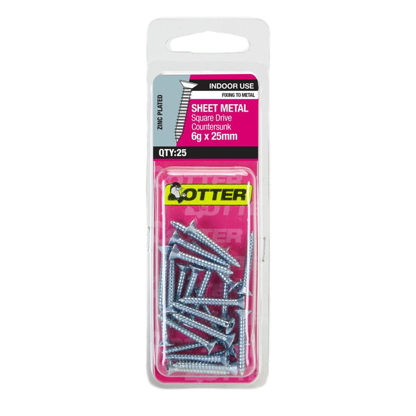 otter-sheet-metal-screws-6g-x-25mm-pack-of-25-zinc-plated