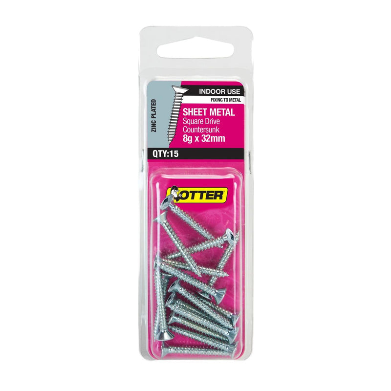 otter-sheet-metal-screws-8g-x-32mm-pack-of-15-zinc-plated