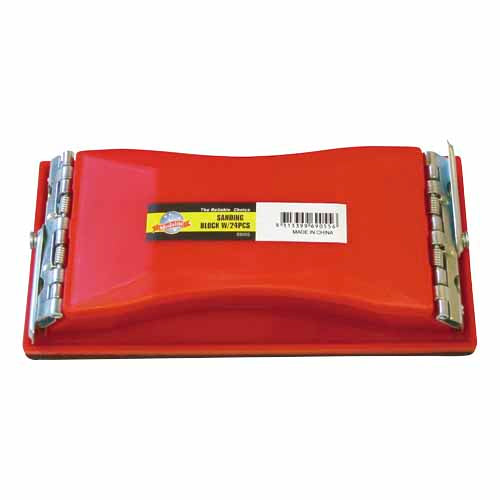 medalist-sanding-block-with-sanding-paper-160mm-red