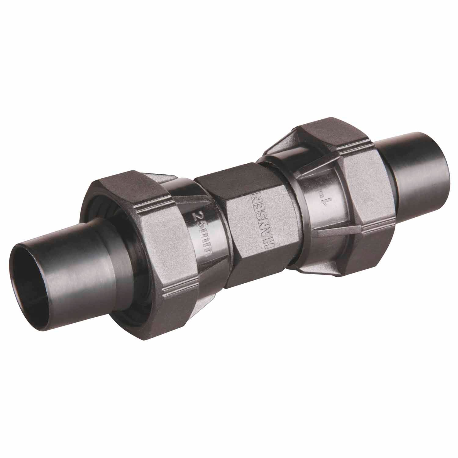 hansen-straight-coupling-20mm-black